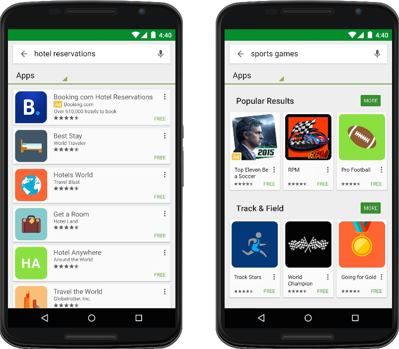 search ads play store
